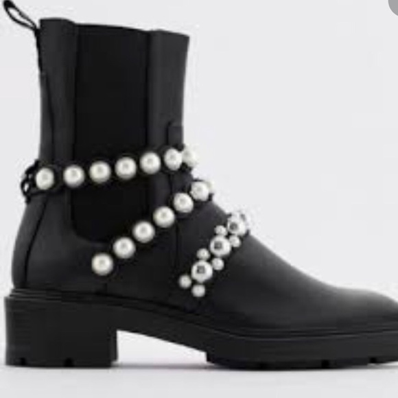 ZARA - Leather Ankle Boots NWT - Picture 5 of 6